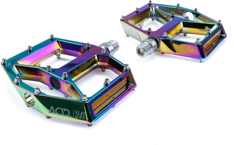 Acid A3-ZP R Flat Pedals in OIL SLICK